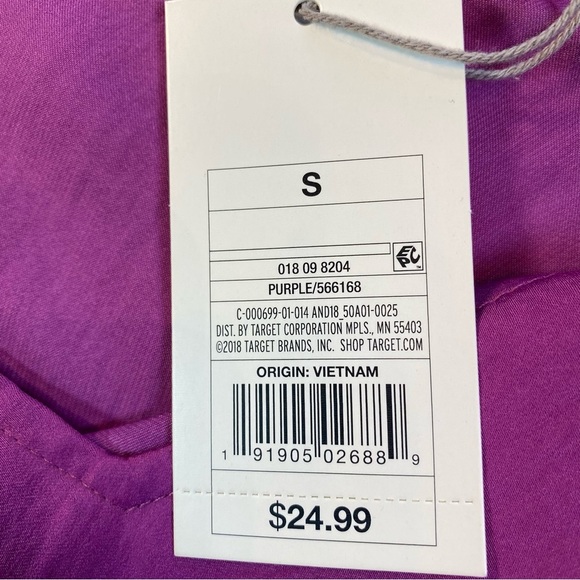 A New Day Vibrant Purple Slip Dress Adjustable Straps Sz Small NWT - Picture 11 of 12